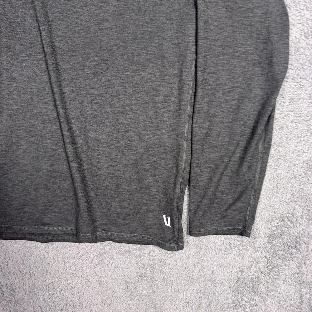 Vuori Pullover Mens 2XL XXL Gray Half Zip Ease Performance 2.0 Lightweight V2001